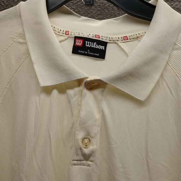 Wilson Hyper Tek Polo Lightweight Athletic Tennis Shirt - Picture 3 of 7